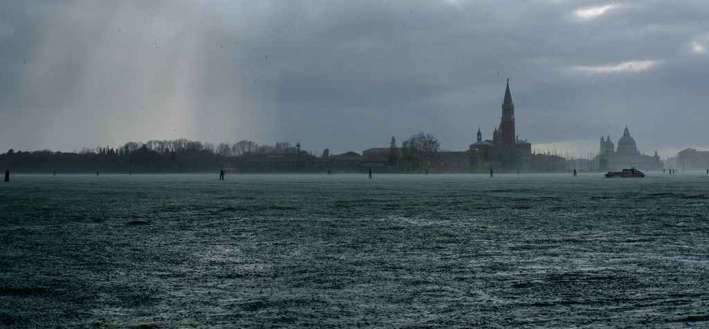 Regen über San Giorgio Maggiore