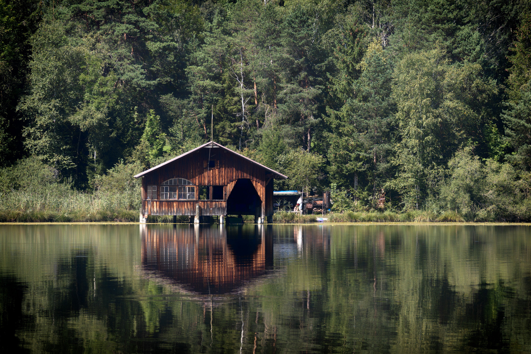 Hütte am See