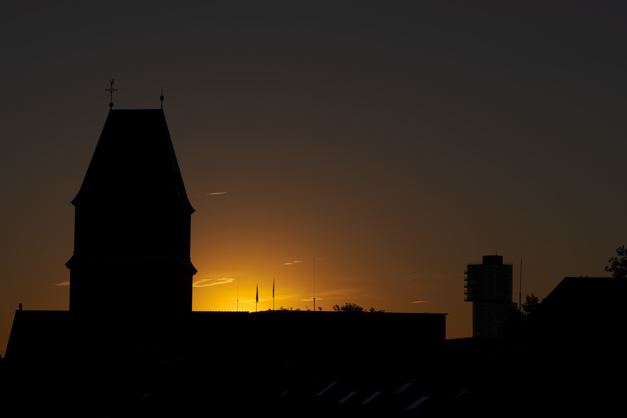 Der morgendliche Blick aus dem Schlafzimmerfenster