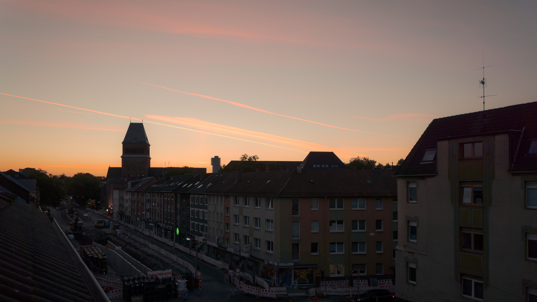 Der morgendliche Blick aus dem Schlafzimmerfenster