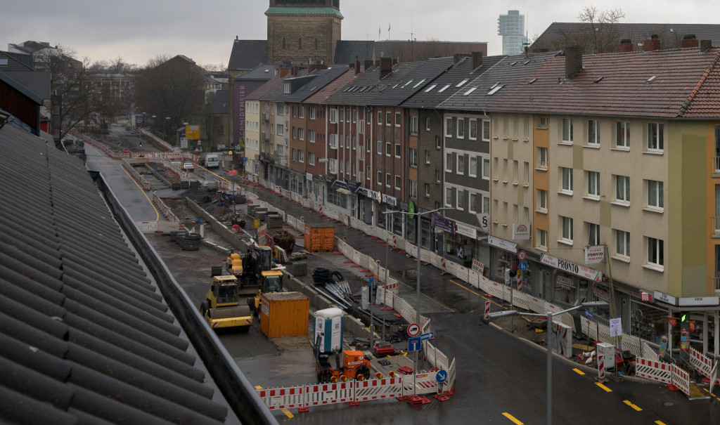 Baustelle an der Hattinger Straße.