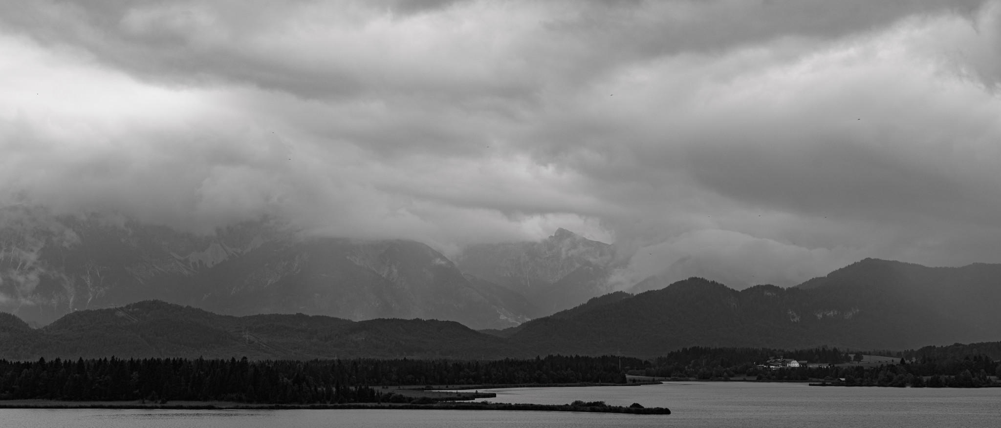 Gewitterwolken in den (Vor-)Alpen