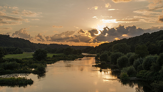 Abendsonne über der Ruhr